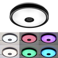 ILUMINAT SMART LED, Black Friday - Plafoniera LED 72W RGBW Difuzor Bluetooth Telecomanda sau Telefon COSMO, LED-Zone.ro