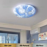 PLAFONIERE LED ROTUNDE, Black Friday - Plafoniera LED 80W Rotunda 3 Functii Earth LZ500, LED-Zone.ro