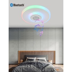Plafoniera LED Rotunda 52W RGBCCT Difuzor Bluetooth Telecomanda 