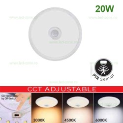 Plafoniera LED Senzor Reglabil 20W Rotunda CCT CRAMER