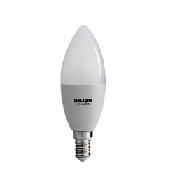 Bec LED E14 9W Lumanare Mat Plastic