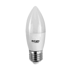 Bec LED E27 9W Lumanare Mat Plastic