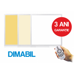 Panou LED 36W 60x60cm Ultra Slim Alb 3 Functii Dimabil