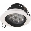 Spot LED 9W Rotund Mobil Alb - Negru 