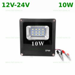 Proiector LED 10W Slim SMD 12-24V Alimentare Clesti