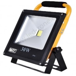 Proiector LED 30W Slim Acumulator si Suport