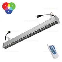 PROIECTOARE LED LINIARE, Black Friday - Proiector LED 18W 220V Liniar 60cm RGB Telecomanda, LED-Zone.ro