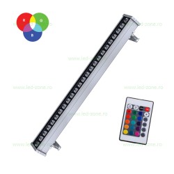 Proiector LED 24W 220V Liniar 100cm RGB Telecomanda Slim