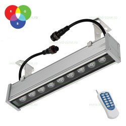 Proiector LED 9W 220V Liniar 30cm RGB Telecomanda