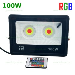 Proiector LED 100W 220V RGB Telecomanda 2 Module LZ01