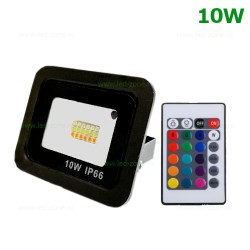 Proiector LED 10W Slim SMD RGB Telecomanda