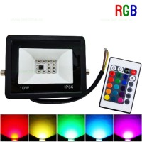 PROIECTOARE LED RGB - Reduceri Proiector LED 10W SMD5050 Slim RGB Telecomanda Promotie