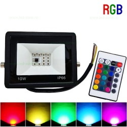 Proiector LED 10W SMD5050 Slim RGB Telecomanda