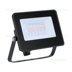 Proiector LED 15W Slim SMD RGB Telecomanda