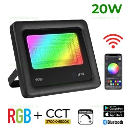 Proiector LED 20W RGB+CCT Smart Bluetooth LZ20A018