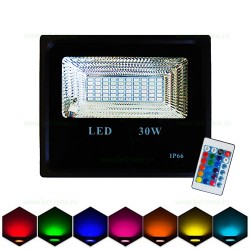Proiector LED 30W Slim SMD RGB Telecomanda