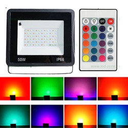 Proiector LED 50W SMD2835 Slim RGB Telecomanda 