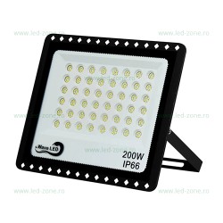 Proiector LED 200W Slim Negru RFR