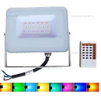PROIECTOARE LED RGB - Reduceri Proiector LED 20W 220V RGB Telecomanda RF Promotie