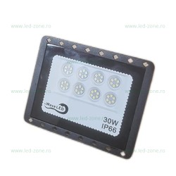 Proiector LED 30W Slim Negru RFR