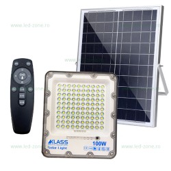 Proiector LED 100W cu Panou Solar si Telecomanda LZ9068