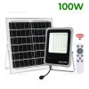 Proiector LED 100W Slim cu Panou Solar si Telecomanda LZTKE100