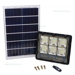 Proiector LED 200W SMD cu Panou Solar si Telecomanda
