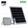 Proiector LED 50W cu Panou Solar Senzor Zi-Noapte si Telecomanda