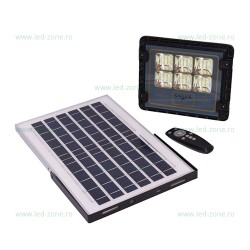 Proiector LED 50W SMD cu Panou Solar si Telecomanda