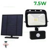 Proiector LED 7.5W cu Panou Solar si Senzor Miscare