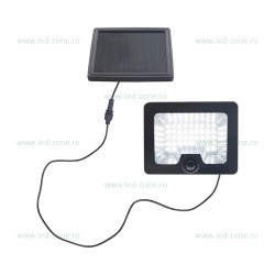 Proiector LED 3W cu Panou Solar Alb Rece