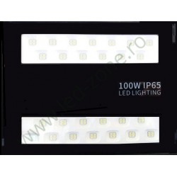 Proiector LED 100W 220V Slim SMD2835 Negru