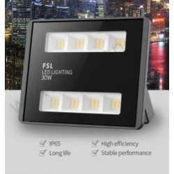 Proiector LED 30W 220V Slim Negru X30