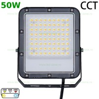 Proiector LED 50W Ultra Slim 3 Functii CCT IK06 PROIECTOARE LED SLIM, Proiector LED 50W Ultra Slim 3 Functii CCT IK06, LED-Zone.ro