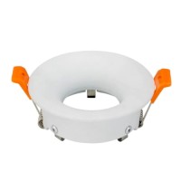 COMPONENTE SPOTURI, Black Friday - Suport Incastrat 1 Bec Spot LED GU10 Rotund Alb KARANFIL, LED-Zone.ro