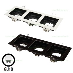 Suport Incastrat 3 Becuri Spot LED GU10 PETUNYA