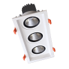 Spot LED 3x30W Dreptunghiular COB Mobil Alb