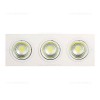 Spot LED 3x5W Dreptunghiular COB Mobil Alb