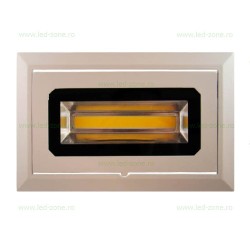 Spot LED 40W COB Dreptunghiular Mobil Alb