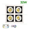 Spot LED 4x8W 4 Module COB Mobil Alb