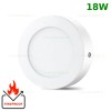 Spot LED 18W Rotund Alb Aplicat Ignifug
