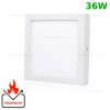 Spot LED 36W Patrat Alb Aplicat Ignifug