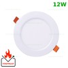 Spot LED 12W Rotund Alb Ignifug