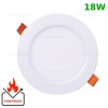 Spot LED 18W Rotund Alb Ignifug