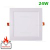 Spot LED 24W Patrat Alb Ignifug