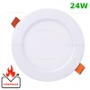 Spot LED 24W Rotund Alb Ignifug