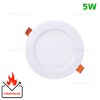 Spot LED 5W Rotund Alb Ignifug