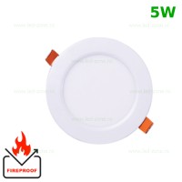 SPOTURI LED ROTUNDE, Spot LED 5W Rotund Alb Ignifug, LED-Zone.ro