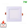 Spot LED 7W Patrat Alb Ignifug