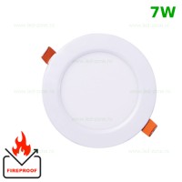 SPOTURI LED ROTUNDE, Spot LED 7W Rotund Alb Ignifug, LED-Zone.ro